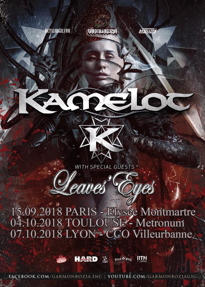 Kamelot - concerts France 2018