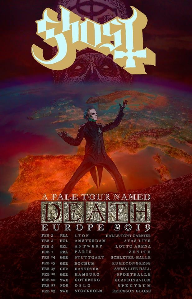 Ghost deux concerts en France 2019