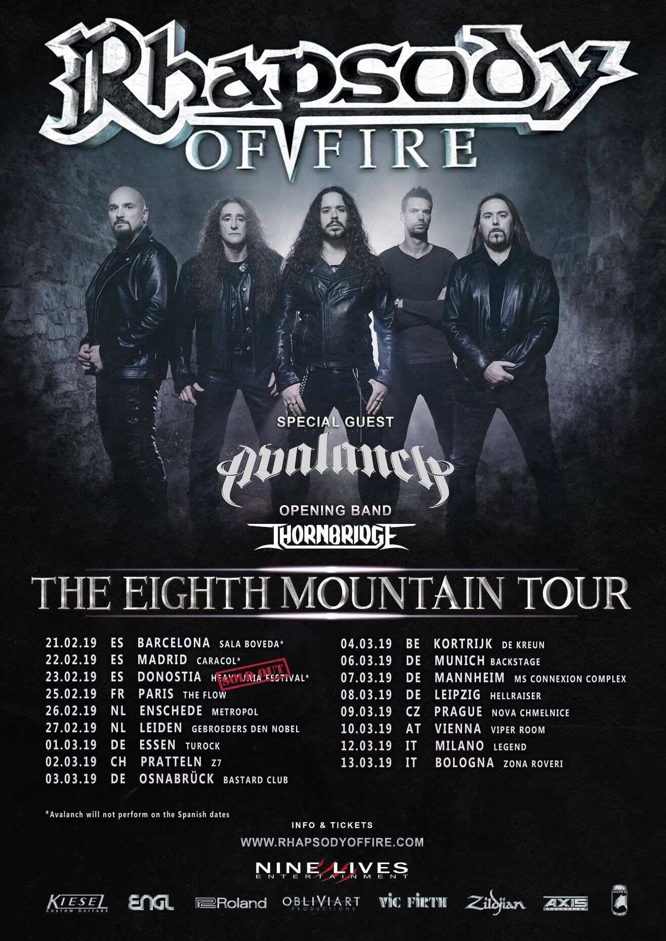 Rhapsody Of Fire - Concert Paris 2019