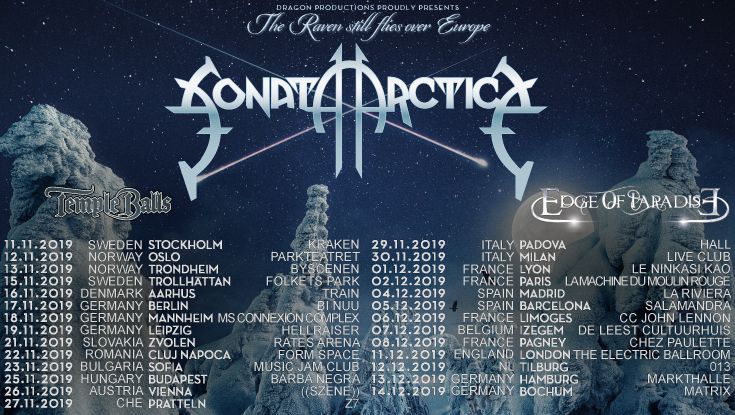 Sonata Arctica - Concerts 2019