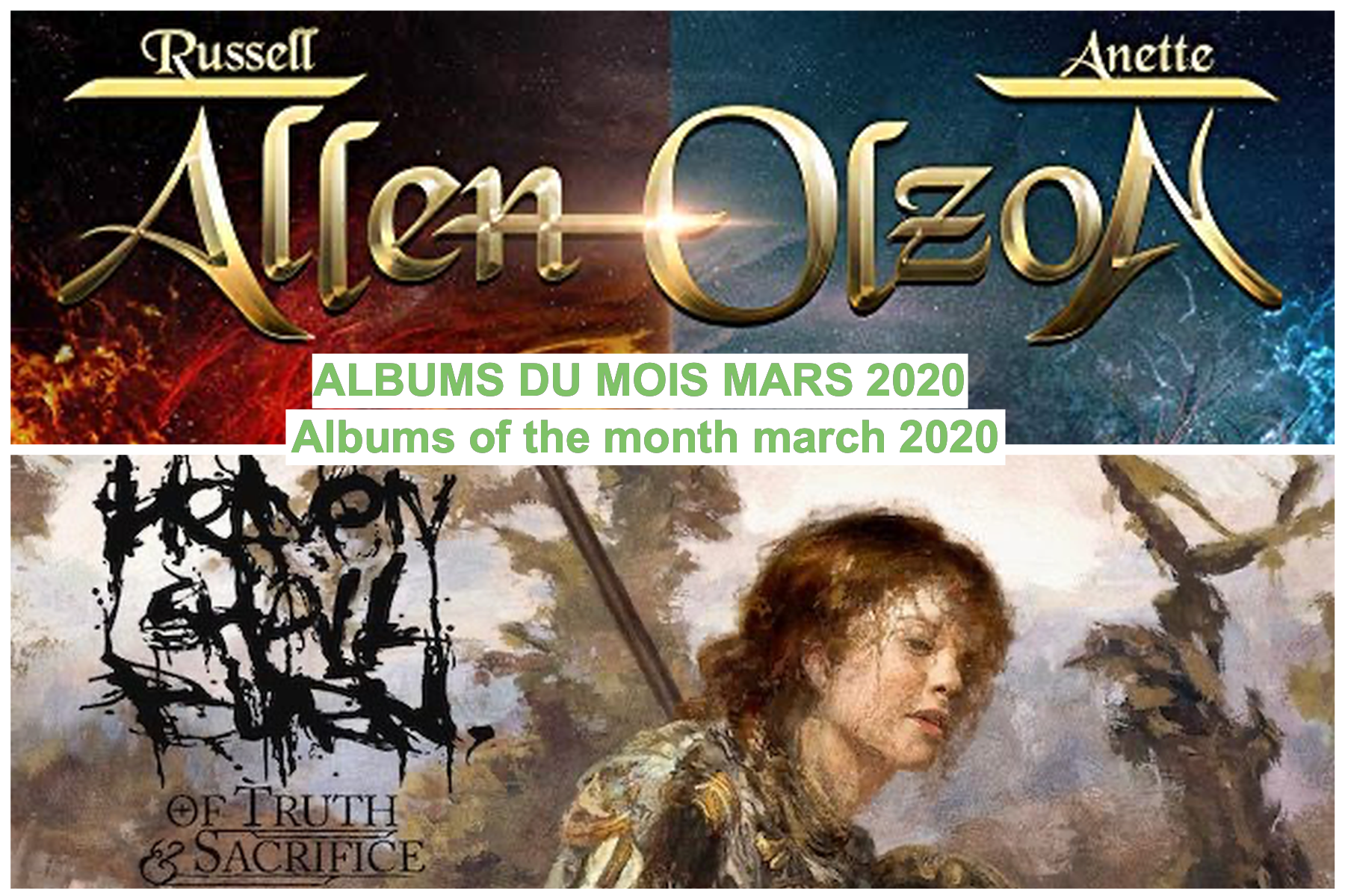Sorties Mars 2020 (et albums du mois)